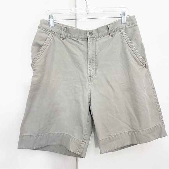 CHEROKEE 100% cotton khaki 5 pocket cargo shorts size 33 - Picture 1 of 9